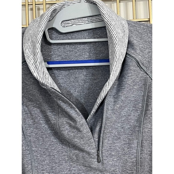 Lululemon Half Zip Pullover Jacket Thumbholes Athletic‎ Gray Size 6 - Picture 3 of 7